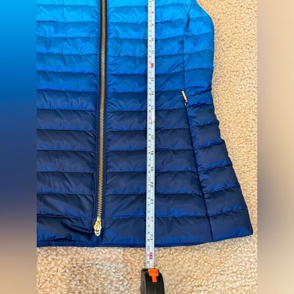 NWT Lilly Pulitzer Noella Blue Ombré Down Vest Sz XXS - Picture 14 of 16